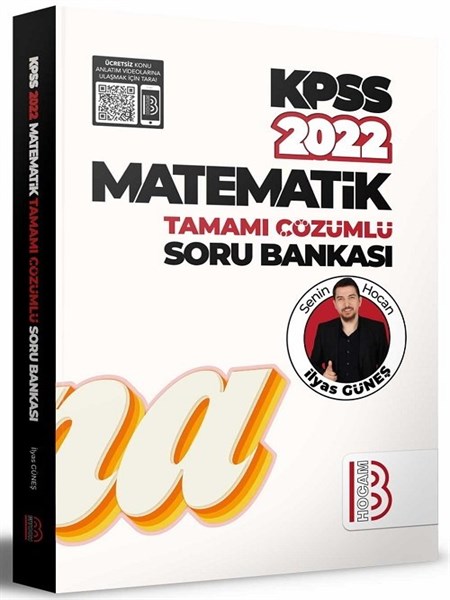 Benim Hocam Yayınları 2022 KPSS Matematik Tamamı Çözümlü Soru Bankası-İlyas Güneş
